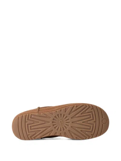 Ugg Enwrap Suede Clogs In Brown