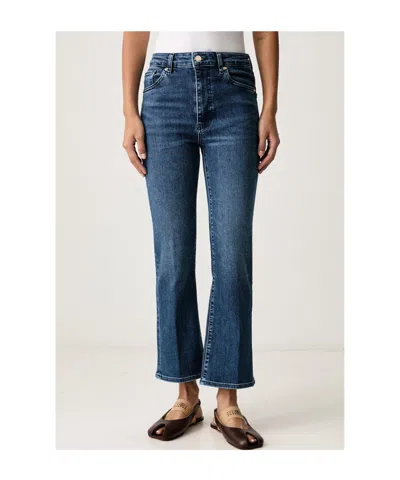 Frame Flared Jeans In Brown