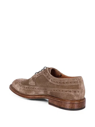 Corvari Brogue-detail Suede Shoes In Multi