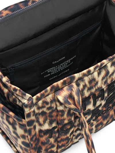 Marc Jacobs Medium Tote Bag In Leopard Puffy Nylon In Pattern