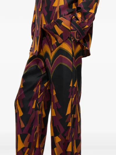 Pucci Baiadera Print Silk Pants In Multi