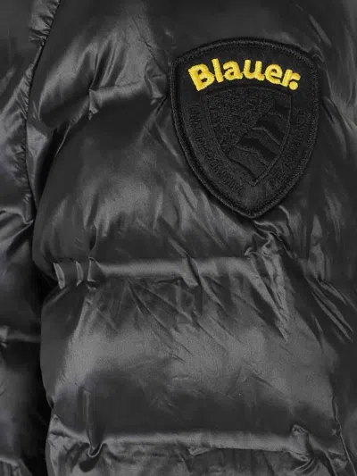 Blauer Zip-up Padded Jacket In Black