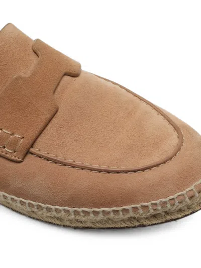 Pre-owned Hermes Trip Flat Espadrilles In Neutrals