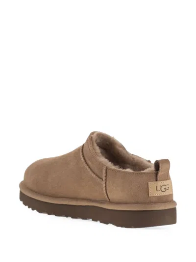 Ugg Classic Micro Suede Sheepskin Boots In Brown