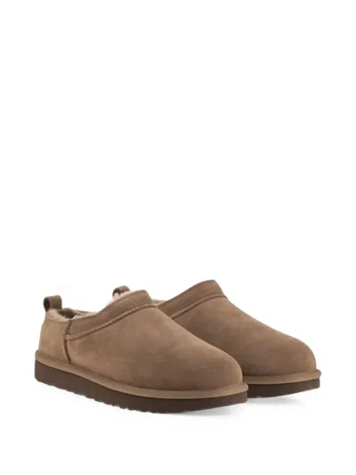 Ugg Classic Micro Suede Sheepskin Boots In Brown