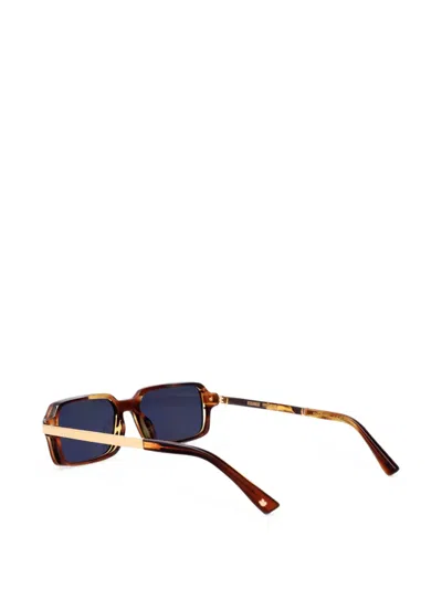 Dsquared2 Rectangle-frame Sunglasses In Brown