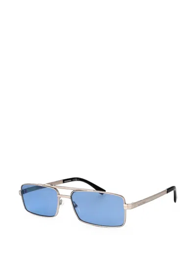 Dsquared2 Rectangle-frame Sunglasses In Silver