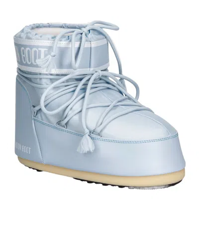 Moon Boot Icon Low Ankle Boots In Blue