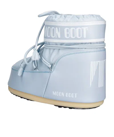 Moon Boot Icon Low Ankle Boots In Blue