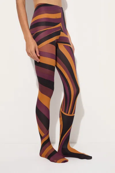 Pucci Iride Print Footed Tights In Multi