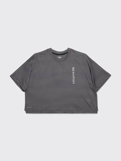 On X Erewh Logo-print Performance T-shirt In Gray