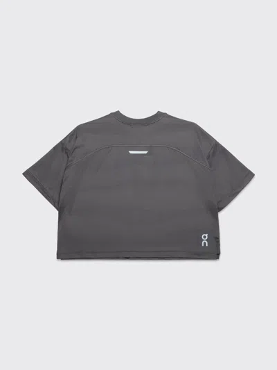 On X Erewh Logo-print Performance T-shirt In Gray