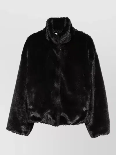 Forte Forte Chevron-pattern Jacket In Black