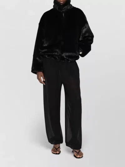 Forte Forte Chevron-pattern Jacket In Black