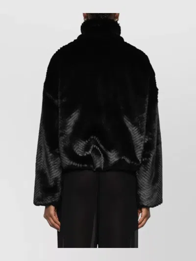 Forte Forte Chevron-pattern Jacket In Black