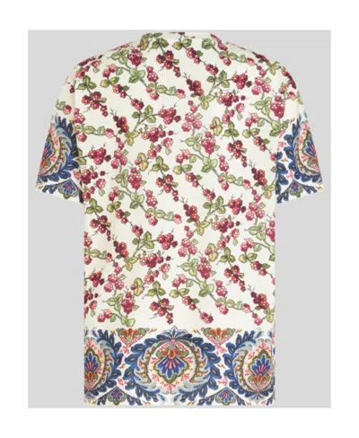 Etro T-shirt With Berry Pattern In Multi