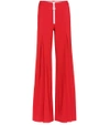 OFF-WHITE CENTRAL PLEAT WOOL-BLEND TROUSERS,P00250266