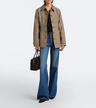 Veronica Beard Severine Prince Of Wales Check Jacket In Multicoloured
