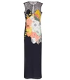 DRIES VAN NOTEN Sleeveless floral-printed crêpe dress