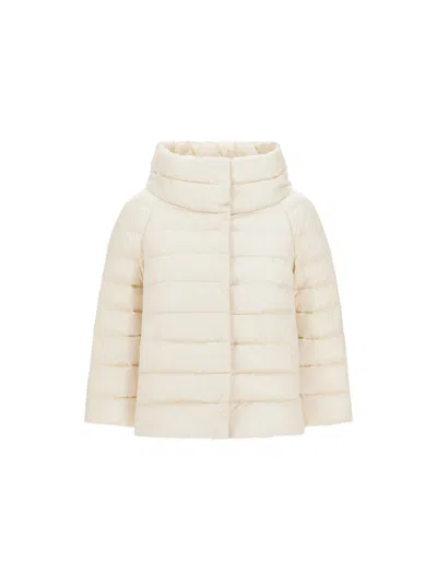 Herno Sofia Quilted Jacket In White