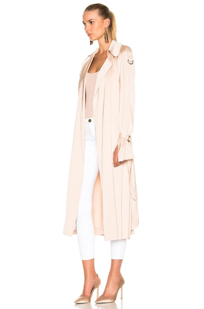 Shop Lover Anise Satin Trench In Dusty