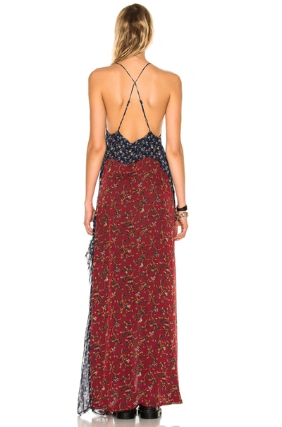 Shop R13 For Fwrd Exclusive Slit Slip Dress In Vintage Floral