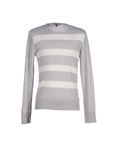 Shop John Varvatos Sweater In Light Grey