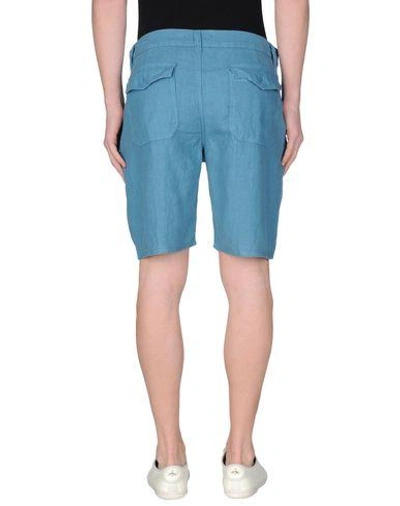 Shop John Varvatos Shorts In Pastel Blue