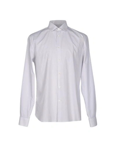 John Varvatos Striped Shirt In White