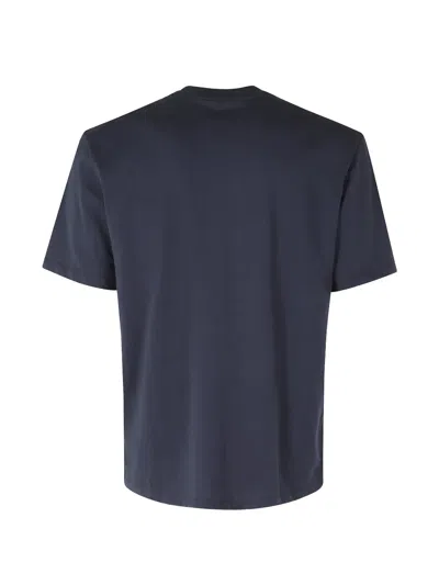 Blauer Logo-patch T-shirt In Blue