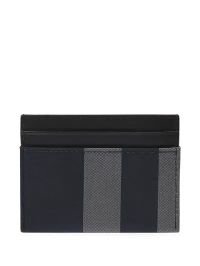 Burberry Check-pattern Wallet In Gray