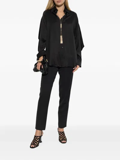 Balmain Oversized Silk Shirt In Multi