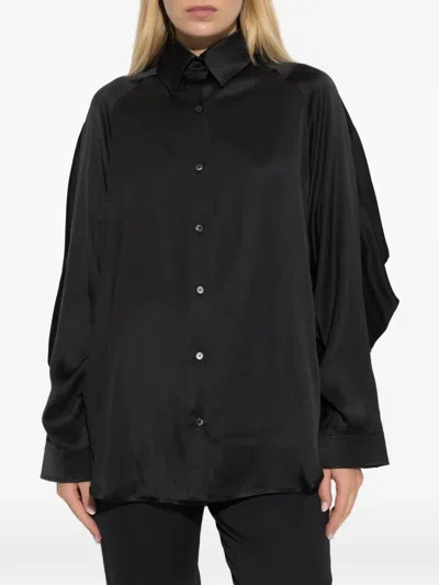 Balmain Oversized Silk Shirt In Multi