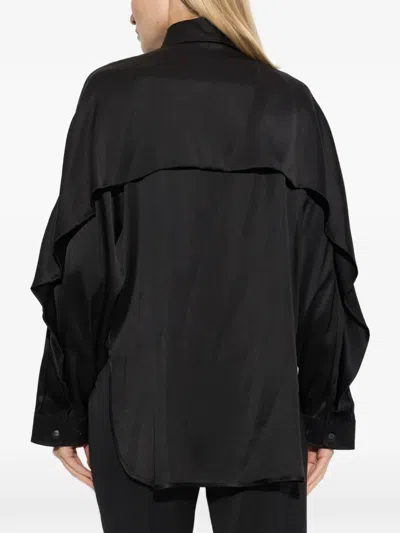 Balmain Oversized Silk Shirt In Multi