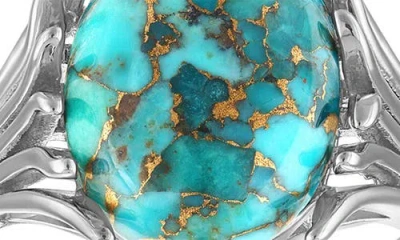 Fzn Turquoise Statement Ring In Turquoise