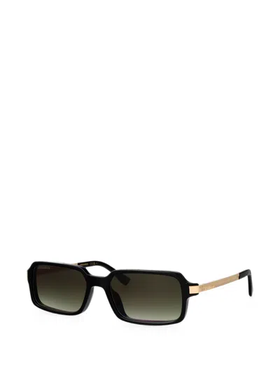Dsquared2 Rectangle-frame Sunglasses In Black