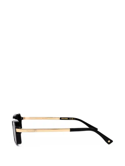Dsquared2 Rectangle-frame Sunglasses In Black