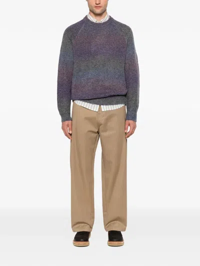 Les Deux Gradient-effect Raglan-sleeve Sweater In Multi