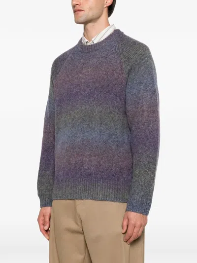 Les Deux Gradient-effect Raglan-sleeve Sweater In Multi