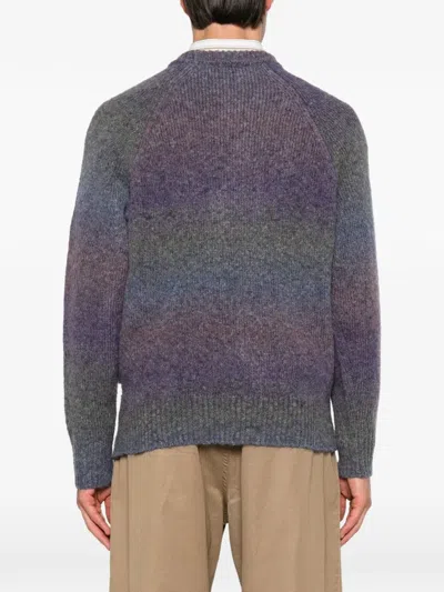 Les Deux Gradient-effect Raglan-sleeve Sweater In Multi