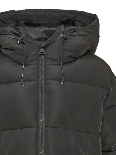 Msgm Logo-patch Puffer Jacket In Black