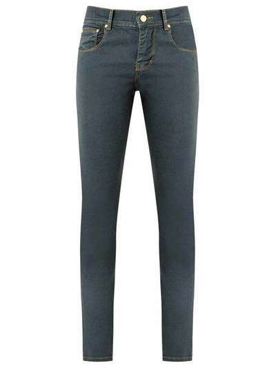 Shop Amapô Overdyed Skinny Jeans In Grey