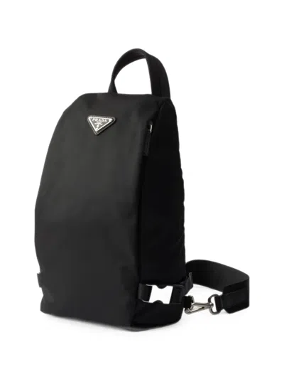 Prada Re-nylon And Saffiano Leather Backpack In Pattern