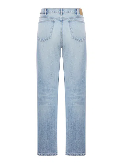 Celine Belt Loop Jeans In Blue
