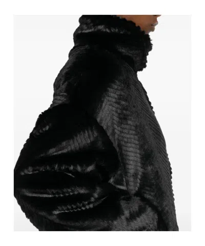 Forte Forte Chevron-pattern Jacket In Black