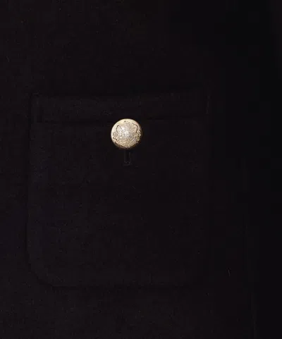 Dunst Button-up Collarless Jacket In Brown