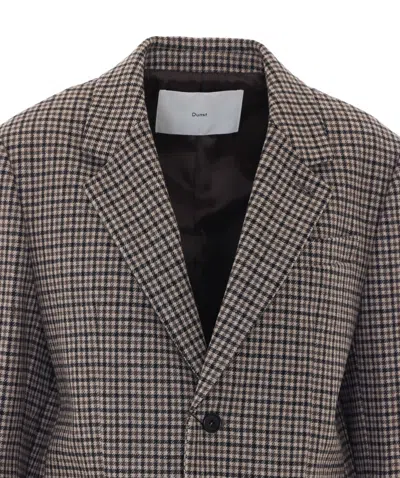 Dunst Houndstooth-pattern Blazer In Multi