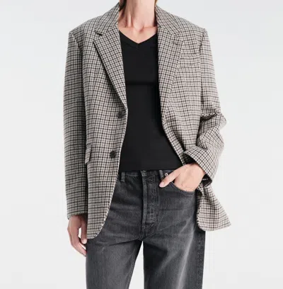 Dunst Houndstooth-pattern Blazer In Multi
