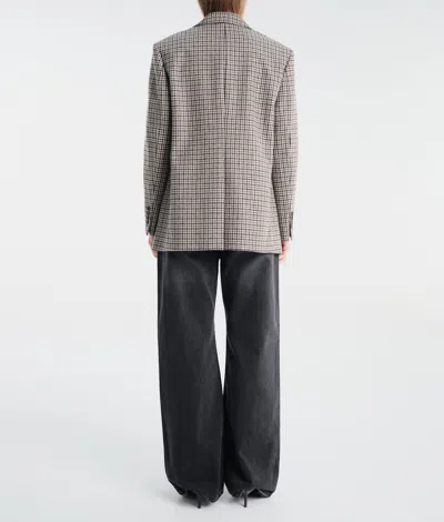 Dunst Houndstooth-pattern Blazer In Multi
