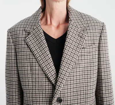 Dunst Houndstooth-pattern Blazer In Multi